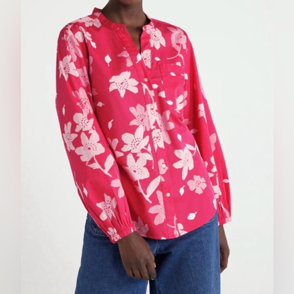 Free Assembly Floral Top Sz M NWT